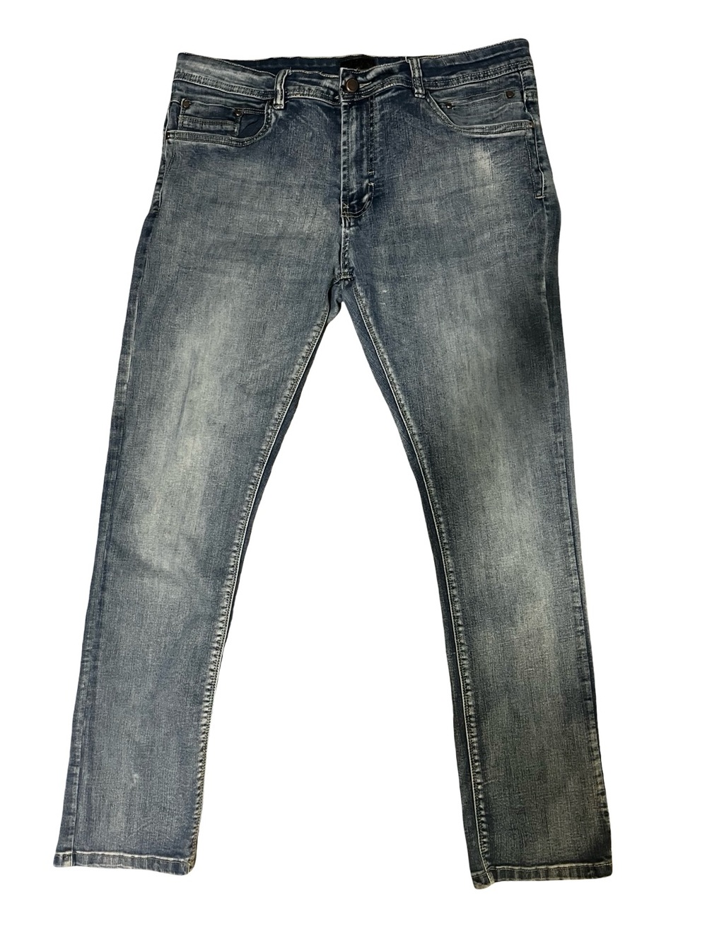 Steven's Jeans men's 36/32 light blue cotton blend grunge relaxed